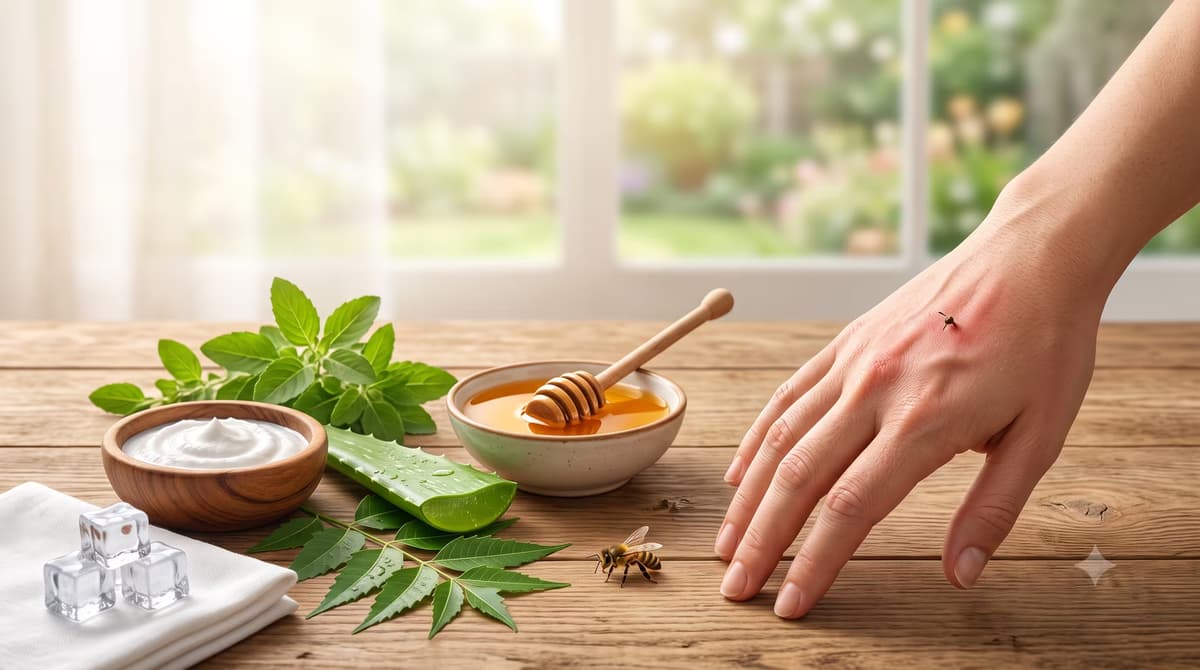 Bee Sting Treatment: Home Remedy for Bee Sting, Swelling Relief & First Aid